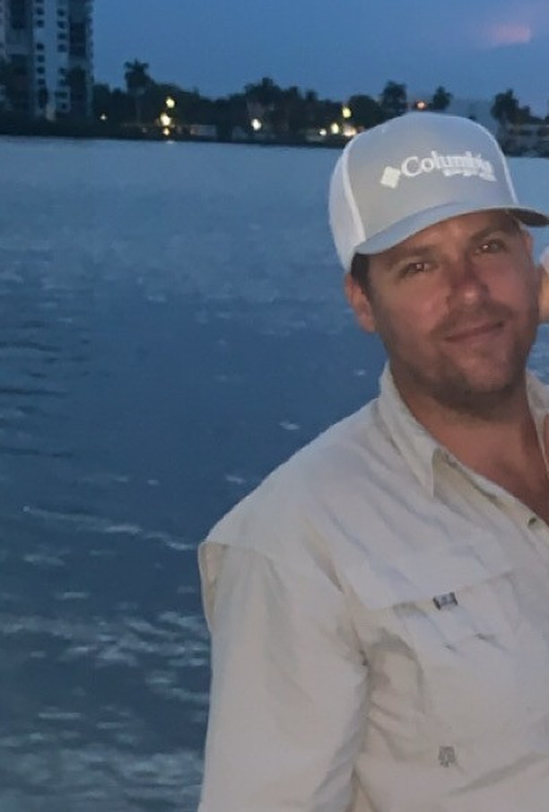 Captain Will Roberts of Trident Charters on the water in Palm Beach County